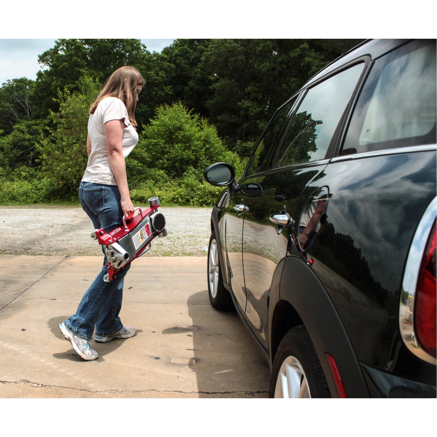 3 - Ton Professional Grade Aluminum and Steel Service Floor Jack - FORGED METALLICS