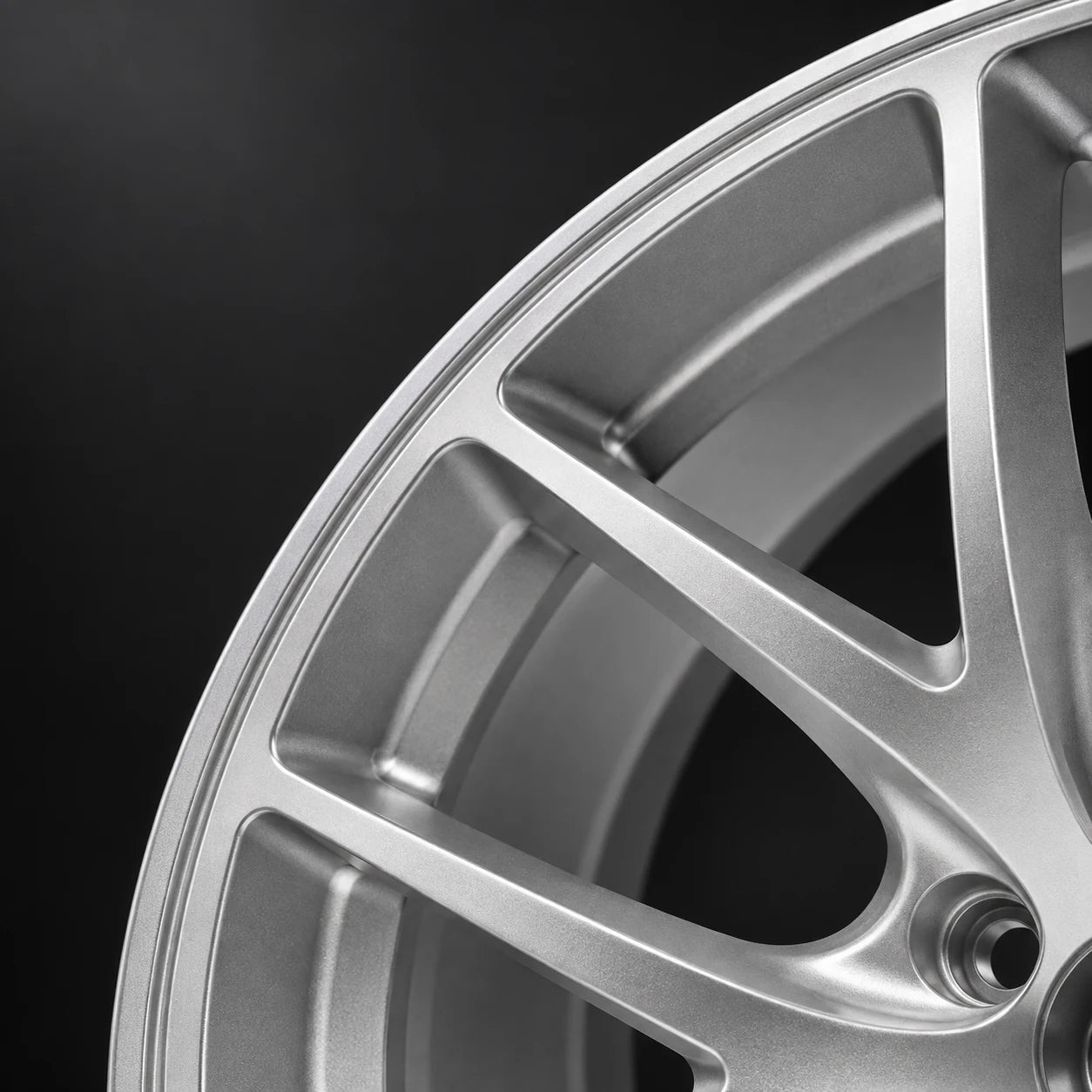 Concept macro image showing a machined wheel surface