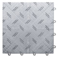 Motofloor Modular Garage Flooring Tiles 48 Square Feet per Box 1' X 1' Tiles - FORGED METALLICS