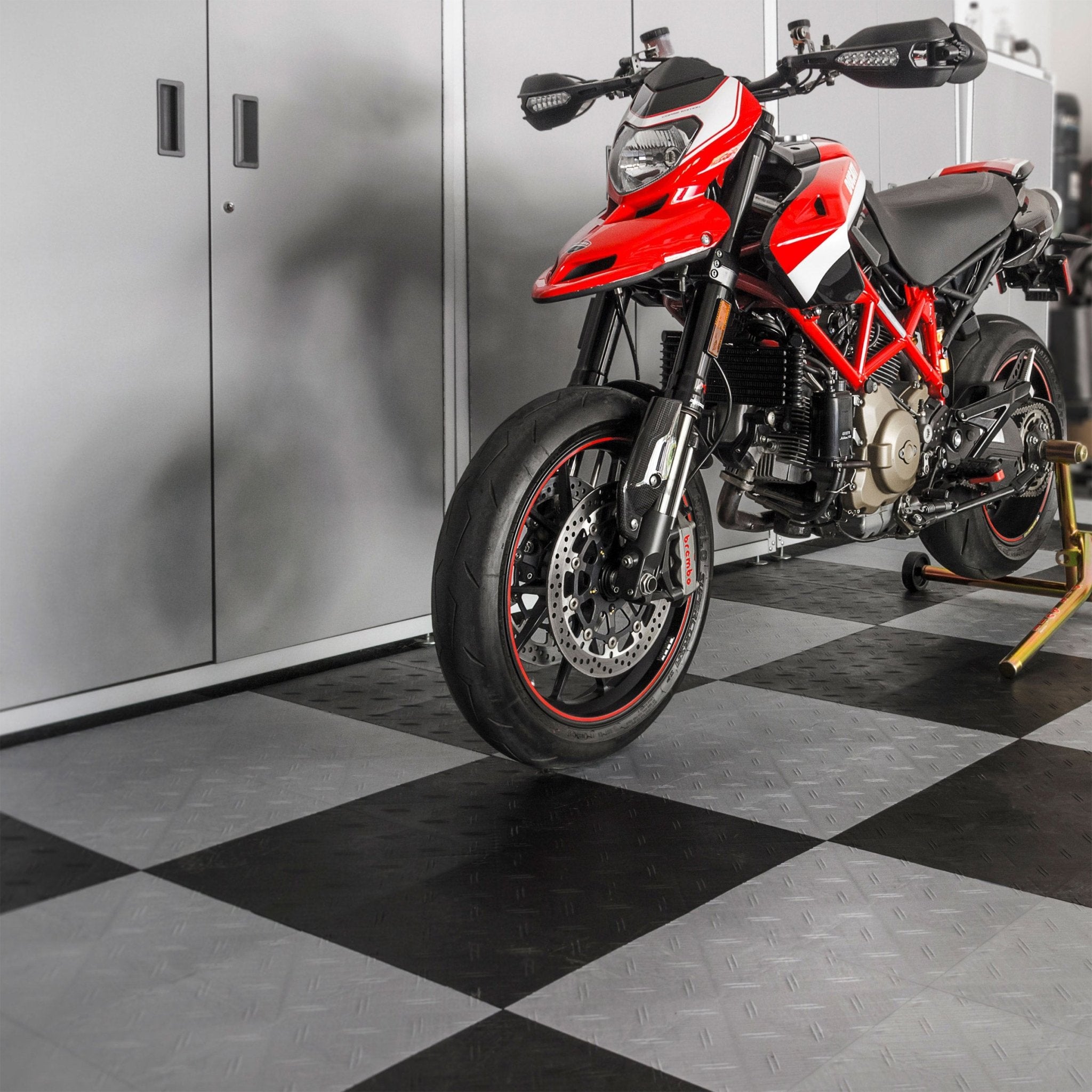 Motofloor Modular Garage Flooring Tiles 48 Square Feet per Box 1' X 1 ...