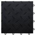 Motofloor Modular Garage Flooring Tiles 48 Square Feet per Box 1' X 1' Tiles - FORGED METALLICS