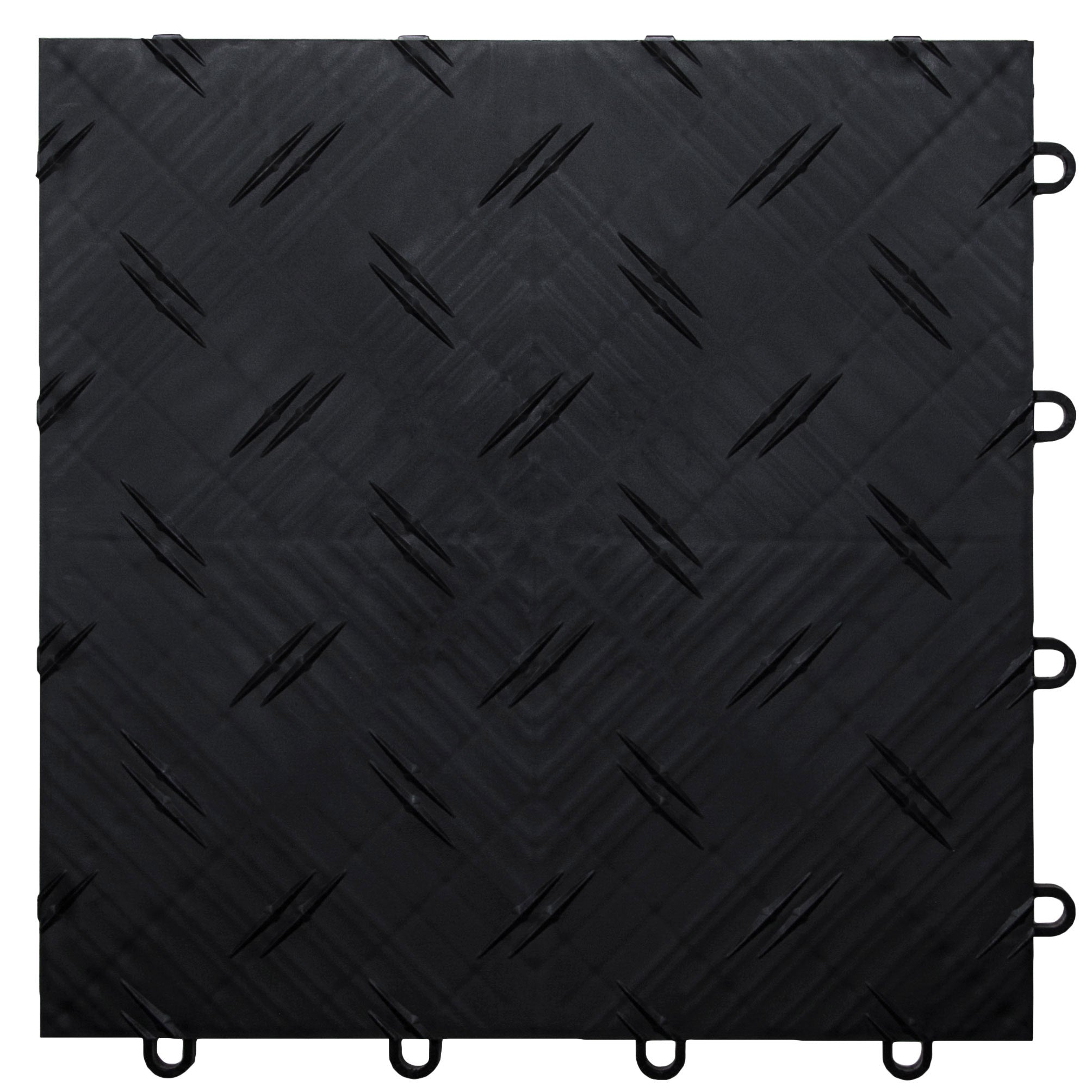 Motofloor Modular Garage Flooring Tiles 48 Square Feet per Box 1' X 1' Tiles - FORGED METALLICS