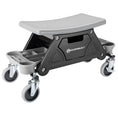 Powerbuilt Heavy Duty Rolling Seat - FORGED METALLICS